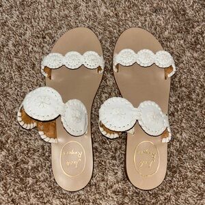 White Jack Roger’s sandals